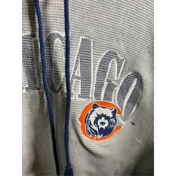 Men’s Vintage 1990s Chicago Bears Starter Waffle Hoodie sweatshirt embroidered - Picture 5 of 11
